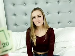 Blonde Cutie Banging Doggy Style In Hotel Room