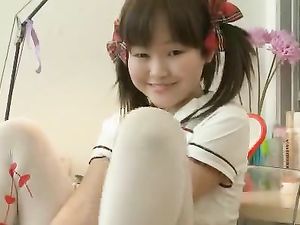 Cutest Asian Teen Ever Dresses As A Schoolgirl